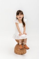 MARIANNE FLUTTER SLEEVE LACE TRIM KIDS DRESS MARIANNE FLUTTER SLEEVE LACE TRIM KIDS DRESS