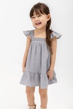 MARIANNE FLUTTER SLEEVE LACE TRIM KIDS DRESS MARIANNE FLUTTER SLEEVE LACE TRIM KIDS DRESS