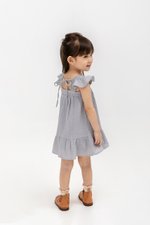 MARIANNE FLUTTER SLEEVE LACE TRIM KIDS DRESS MARIANNE FLUTTER SLEEVE LACE TRIM KIDS DRESS