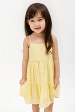LETICIA TIERED EYELET KIDS DRESS
