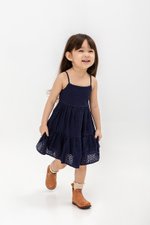 LETICIA TIERED EYELET KIDS DRESS