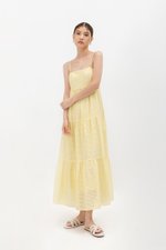 GILLIAN EYELET TIERED CAMISOLE MAXI DRESS
