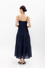 GILLIAN EYELET TIERED CAMISOLE MAXI DRESS