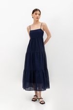 GILLIAN EYELET TIERED CAMISOLE MAXI DRESS