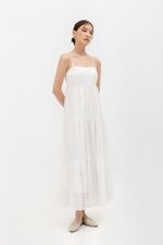 GILLIAN EYELET TIERED CAMISOLE MAXI DRESS