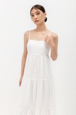 GILLIAN EYELET TIERED CAMISOLE MAXI DRESS