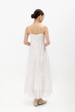 GILLIAN EYELET TIERED CAMISOLE MAXI DRESS