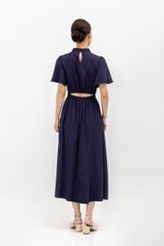 ZIVA BACK CUT OUT FLUTTER SLEEVE CHEONGSAM ZIVA BACK CUT OUT FLUTTER SLEEVE CHEONGSAM