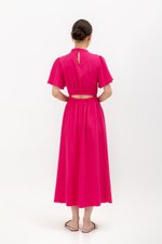 ZIVA BACK CUT OUT FLUTTER SLEEVE CHEONGSAM ZIVA BACK CUT OUT FLUTTER SLEEVE CHEONGSAM