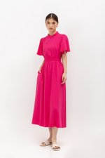 ZIVA BACK CUT OUT FLUTTER SLEEVE CHEONGSAM ZIVA BACK CUT OUT FLUTTER SLEEVE CHEONGSAM