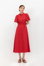 ZIVA BACK CUT OUT FLUTTER SLEEVE CHEONGSAM ZIVA BACK CUT OUT FLUTTER SLEEVE CHEONGSAM