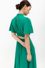 ZIVA BACK CUT OUT FLUTTER SLEEVE CHEONGSAM ZIVA BACK CUT OUT FLUTTER SLEEVE CHEONGSAM