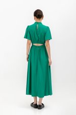 ZIVA BACK CUT OUT FLUTTER SLEEVE CHEONGSAM ZIVA BACK CUT OUT FLUTTER SLEEVE CHEONGSAM