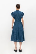 EVANGELI FLUTTER SLEEVE EYELET CHEONGSAM EVANGELI FLUTTER SLEEVE EYELET CHEONGSAM