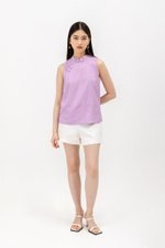 KIMA LINEN CHEONGSAM TOP