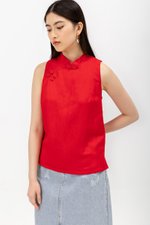 KIMA LINEN CHEONGSAM TOP