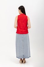 KIMA LINEN CHEONGSAM TOP