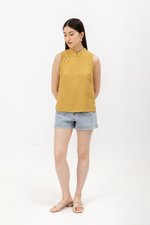 KIMA LINEN CHEONGSAM TOP