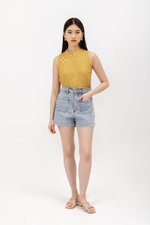 KIMA LINEN CHEONGSAM TOP