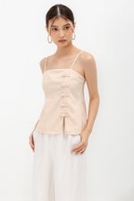 YARI MANDARIN BUTTON CAMISOLE CHEONGSAM TOP