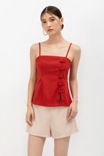 YARI MANDARIN BUTTON CAMISOLE CHEONGSAM TOP