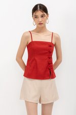 YARI MANDARIN BUTTON CAMISOLE CHEONGSAM TOP