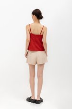 YARI MANDARIN BUTTON CAMISOLE CHEONGSAM TOP