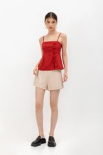 YARI MANDARIN BUTTON CAMISOLE CHEONGSAM TOP