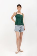 YARI MANDARIN BUTTON CAMISOLE CHEONGSAM TOP