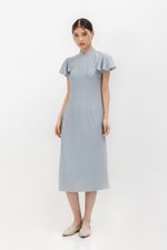 SOLANGE FLUTTER SLEEVE MIDI CHEONGSAM