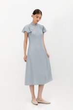 SOLANGE FLUTTER SLEEVE MIDI CHEONGSAM