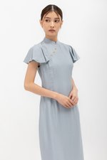 SOLANGE FLUTTER SLEEVE MIDI CHEONGSAM