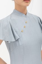 SOLANGE FLUTTER SLEEVE MIDI CHEONGSAM