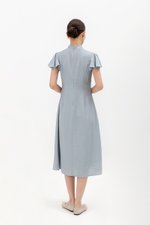 SOLANGE FLUTTER SLEEVE MIDI CHEONGSAM