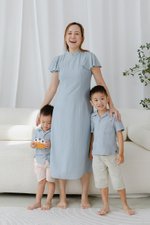 SOLANGE FLUTTER SLEEVE MIDI CHEONGSAM