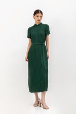 NOURIA PLEATED MAXI CHEONGSAM W SASH