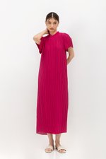 NOURIA PLEATED MAXI CHEONGSAM W SASH