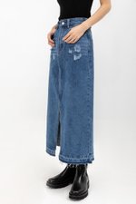 ULANI DENIM MAXI SKIRT W SLIT