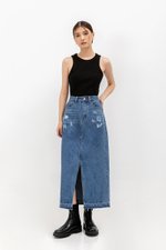 ULANI DENIM MAXI SKIRT W SLIT