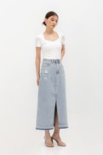 ULANI DENIM MAXI SKIRT W SLIT