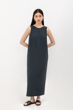NADIN V BACK COLUMN DRESS