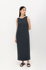 NADIN V BACK COLUMN DRESS