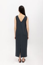 NADIN V BACK COLUMN DRESS