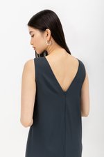NADIN V BACK COLUMN DRESS