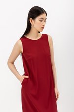 NADIN V BACK COLUMN DRESS