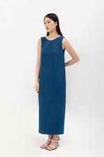 NADIN V BACK COLUMN DRESS