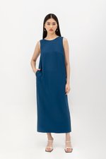 NADIN V BACK COLUMN DRESS