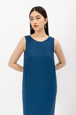 NADIN V BACK COLUMN DRESS