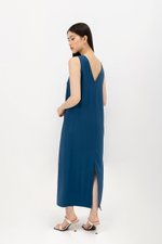 NADIN V BACK COLUMN DRESS