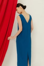 NADIN V BACK COLUMN DRESS